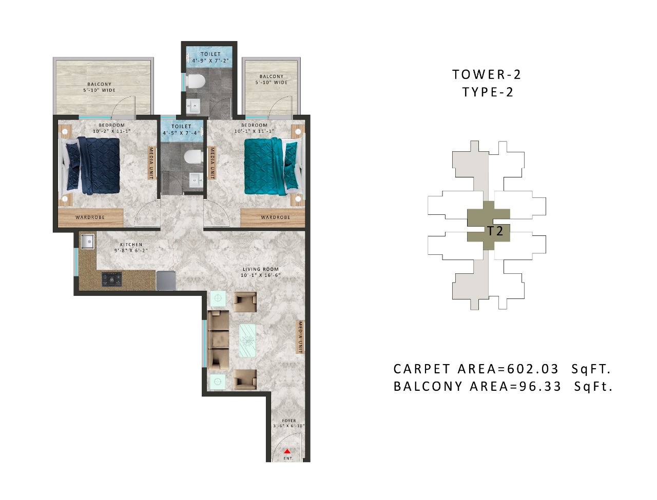 Pareena Om Apartments 112